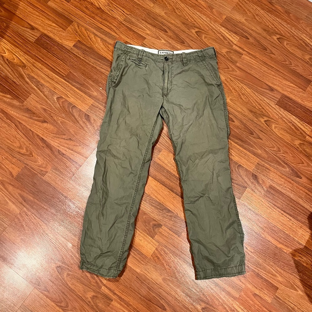 Olive green pants